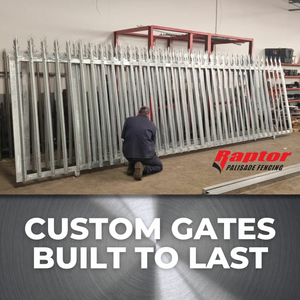 Custom sliding steel gate installation in Boksburg | Raptor Palisade Fencing Manufacturing Gauteng