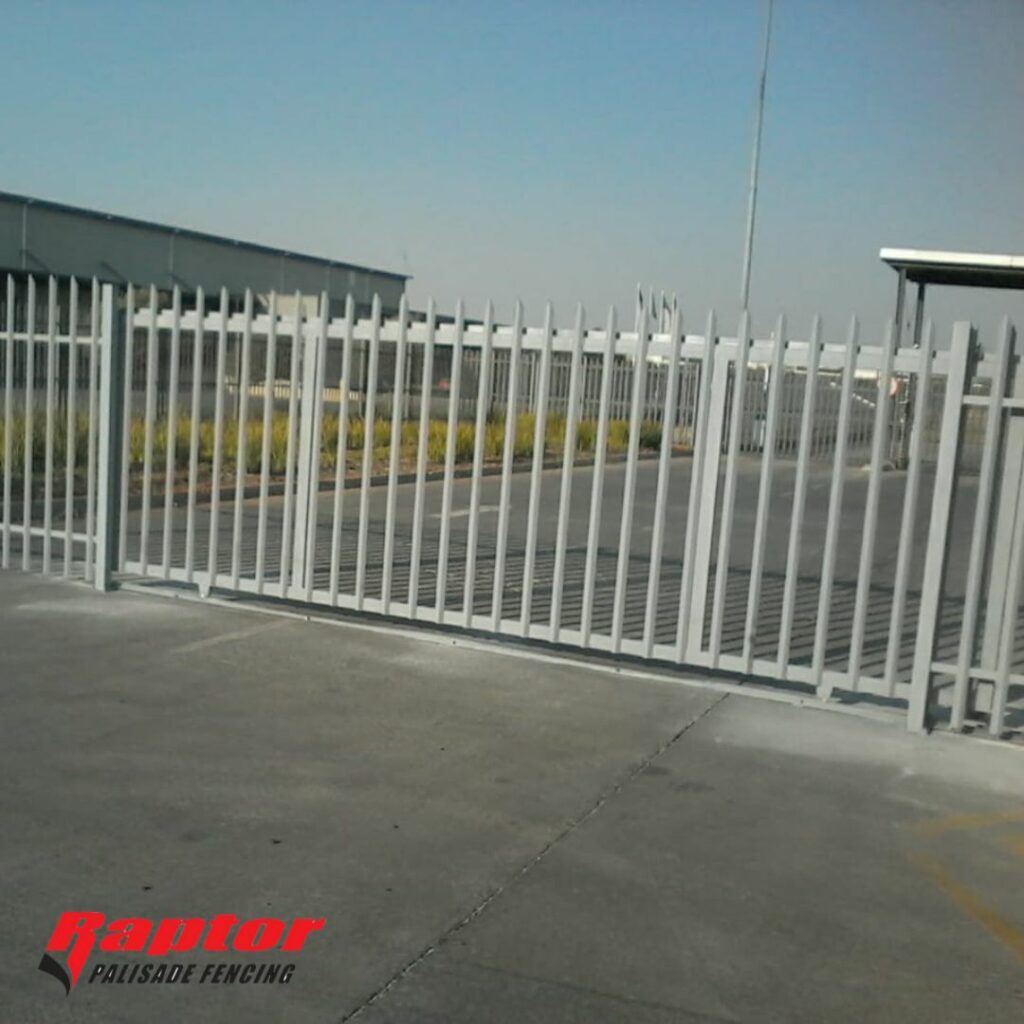 Custom sliding steel gate installation in Boksburg | Raptor Palisade Fencing Manufacturing Gauteng