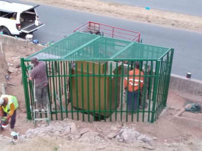 Raptor Palisade Fencing Transformer Enclosure