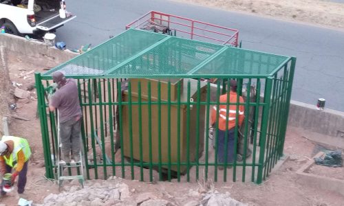 Raptor Palisade Fencing Transformer Enclosure